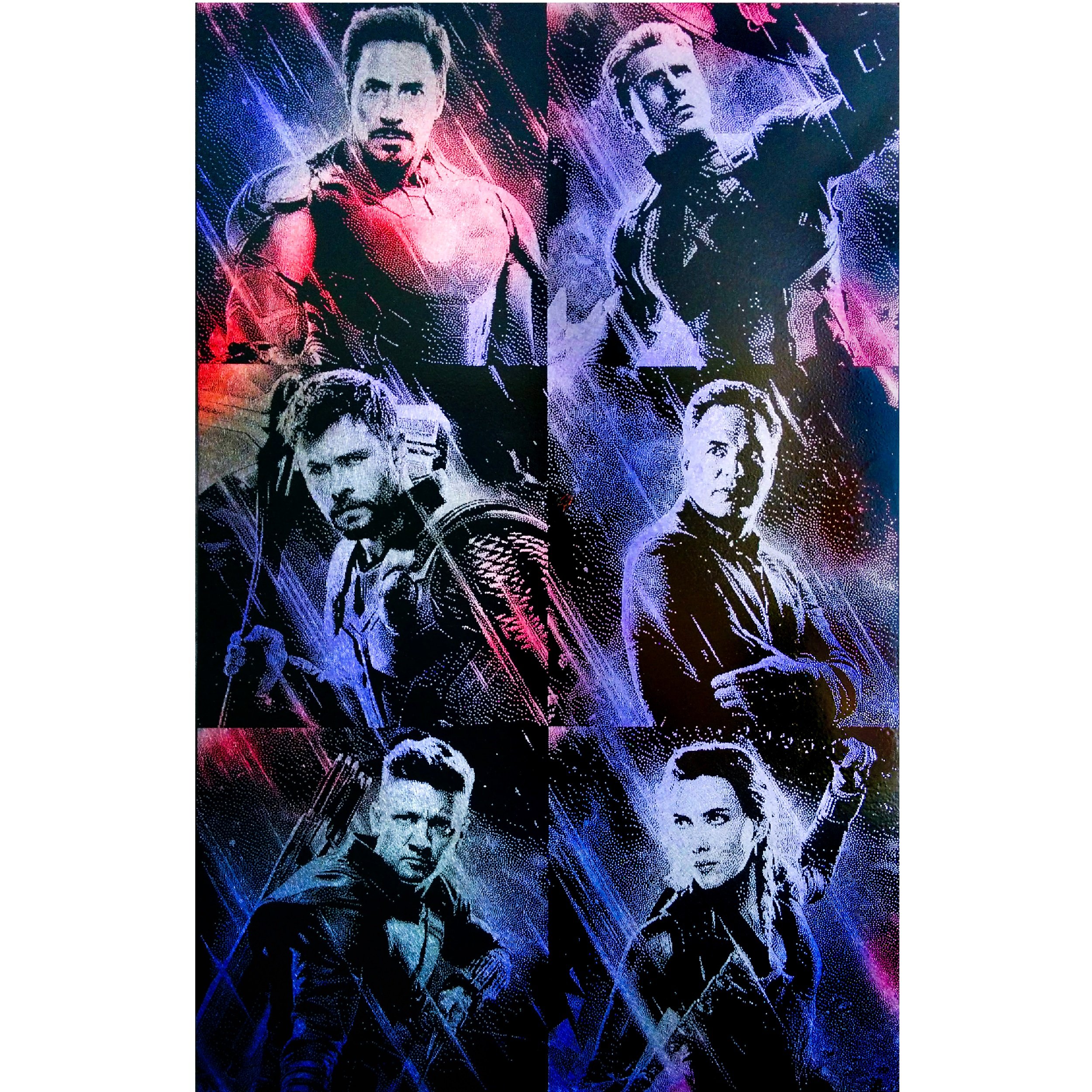 Avengers: Endgame Original 6 Characters Poster — Art of Steel